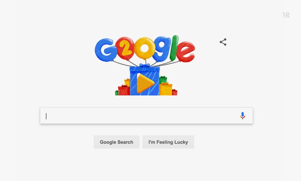 2018 – 20 years of Google History of Google