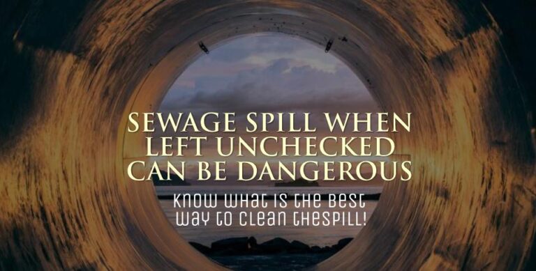 Sewage spill