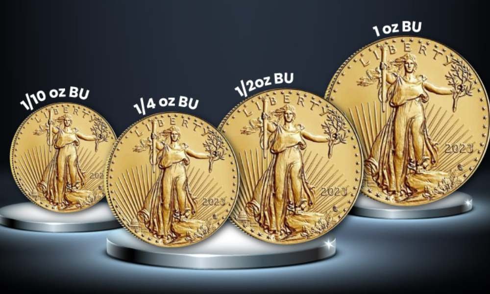 Fractional Gold American Eagle Coins – sizes and values