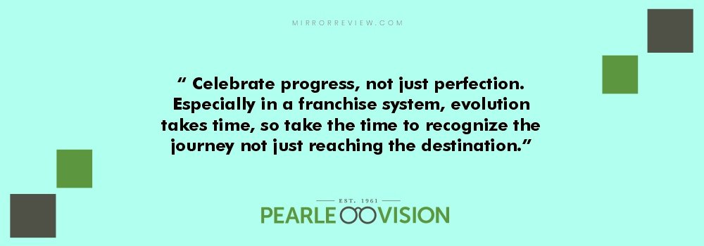 Quote - Celebrate progress, not just perfection. Especially in a franchise system, evolution takes time, so take the time to recognize the journey not just reaching the destination. Doug Zarkin Quotes