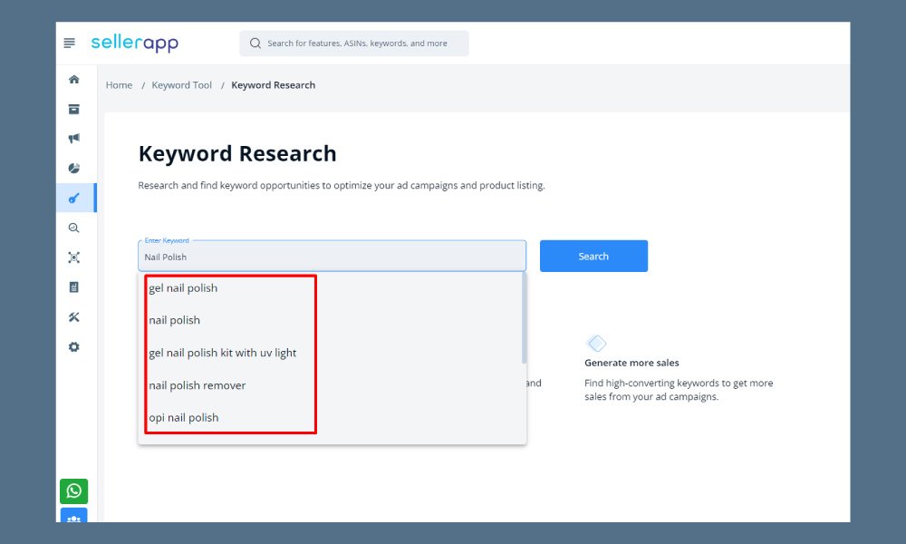 Amazon Keyword Research