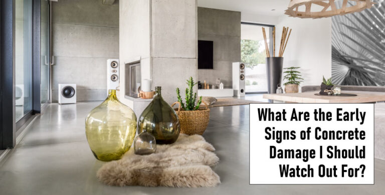 Early Signs of Concrete Damage