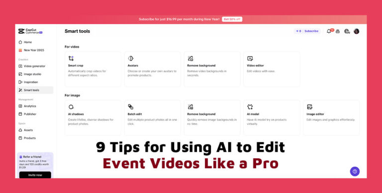 Using AI to Edit Event Videos