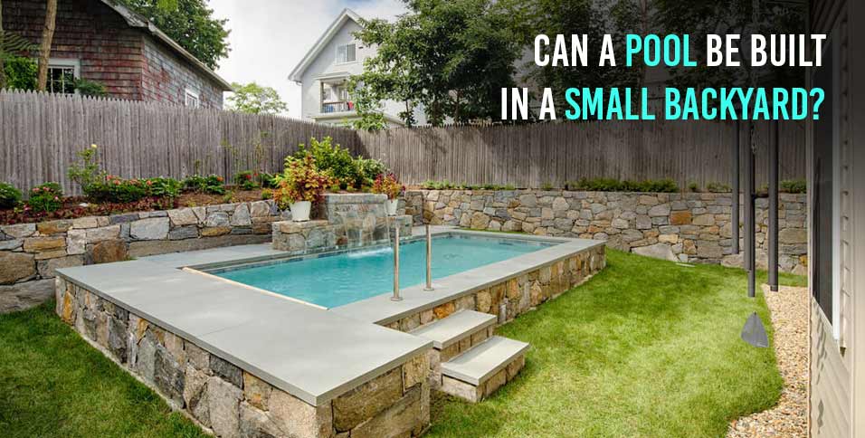 pool in a small backyard