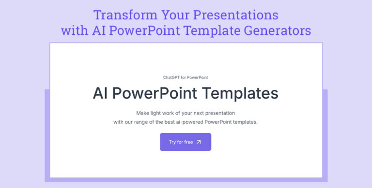 AI PowerPoint Template Generators