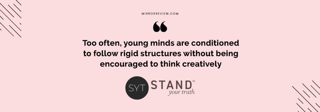 “Too often, young minds are conditioned to follow rigid structures without being encouraged to think creatively.” Mandisa Mndela_Quote