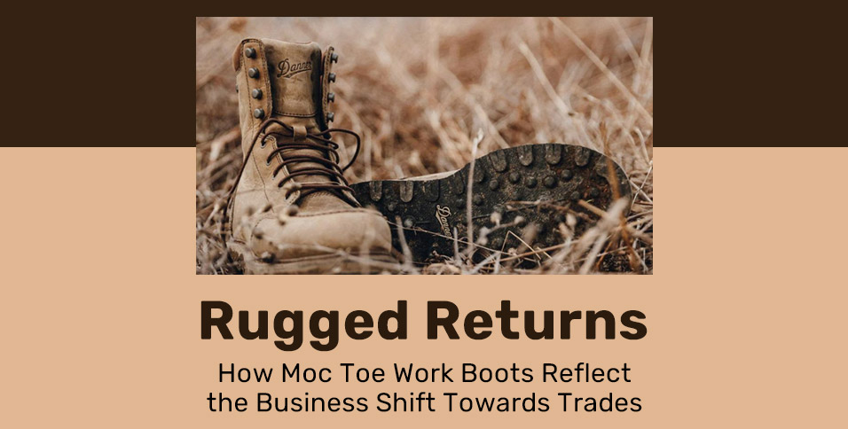 Moc toe work boots