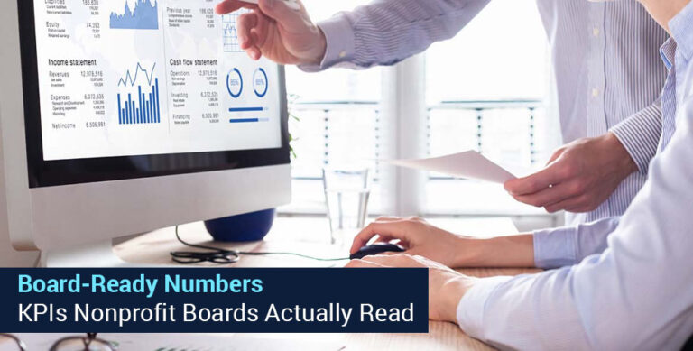 KPIs Nonprofit Boards