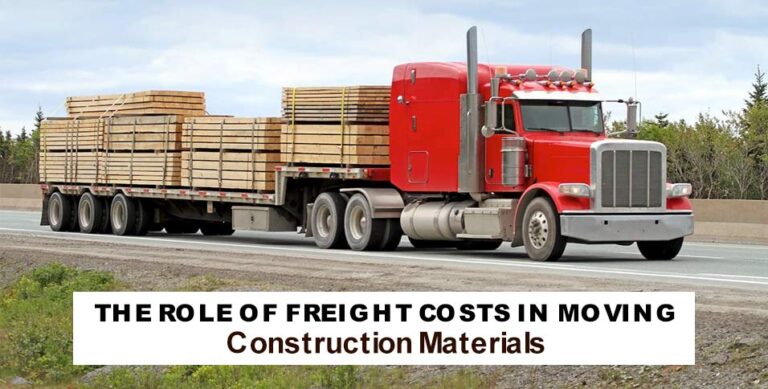 The Role of Freight Costs in Moving Construction Materials