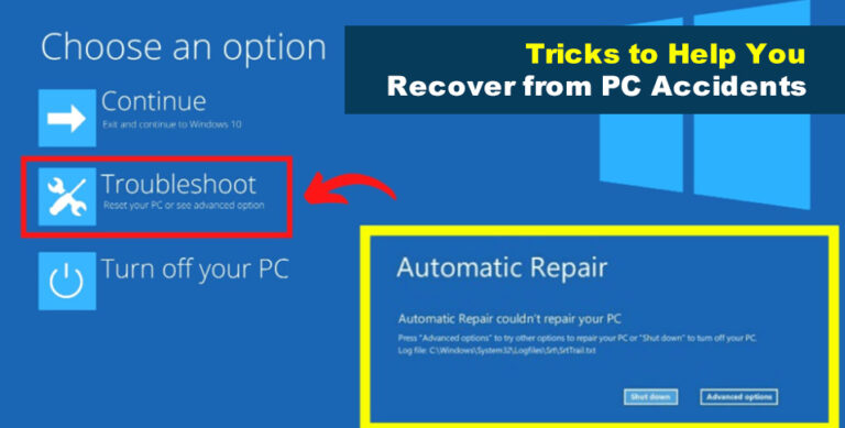 Tricks to Help You Recover from PC Accidents