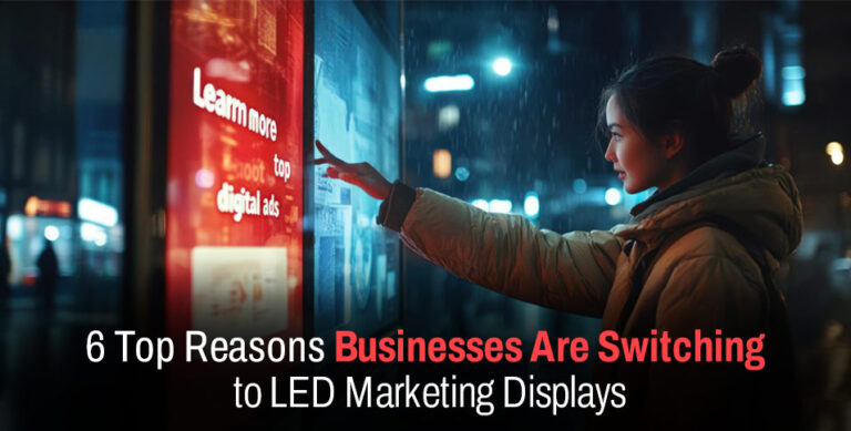6 Top Reasons Businesses Are Switching to LED Marketing Displays