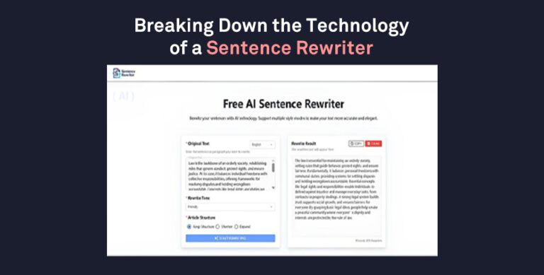 Breaking Down the Technology of a Sentence Rewriter
