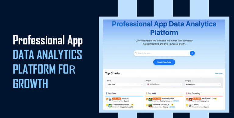 Professional App Data Analytics Platform for Growth