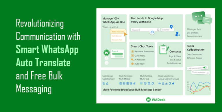 Revoluti⁠on‌iz‌ing Communication with Smart WhatsApp Auto Translate a⁠nd Fre‍e⁠ Bulk​ Messaging