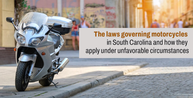 The laws governing motorcycles in South Carolina and how they apply under unfavorable circumstances