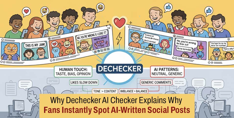 Why Dechecker AI Checker Explains Why Fans Instantly Spot AI-Written Social Posts