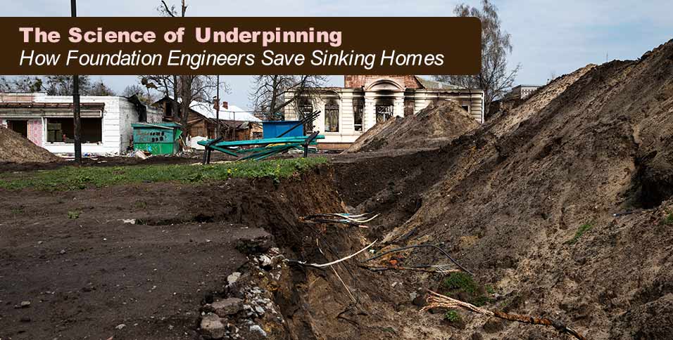 The Science of Underpinning: How Foundation Engineers Save Sinking Homes