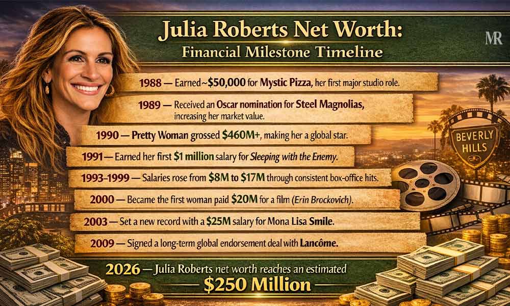 Julia Roberts Net Worth