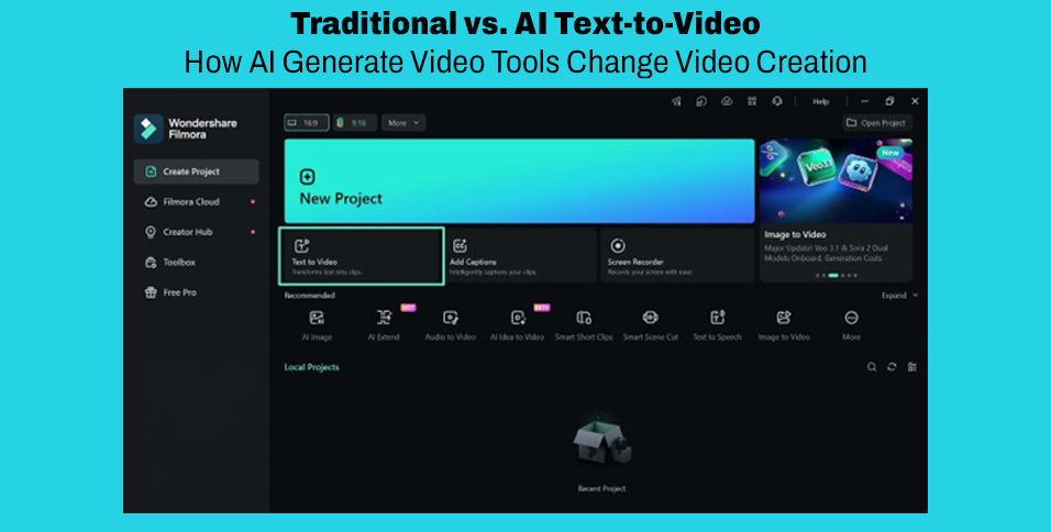 Traditional vs AI Text-to-Video