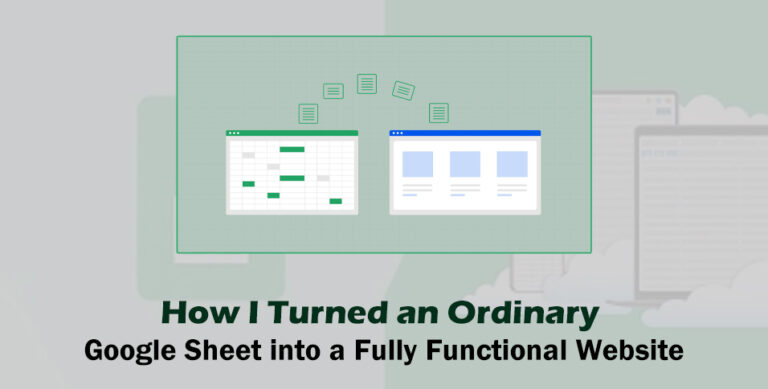 Google Sheet Website
