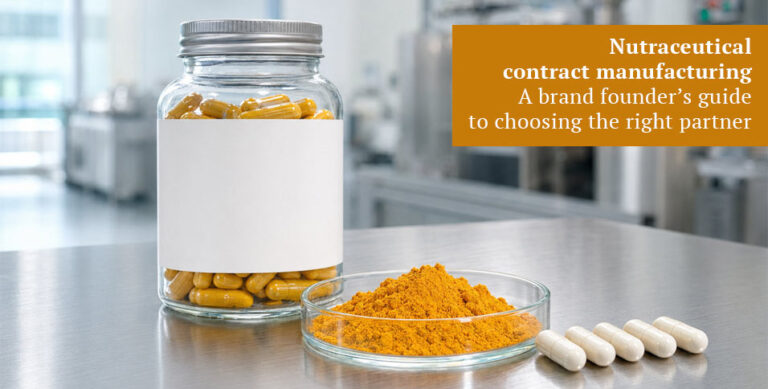 Nutraceutical contract manufacturing