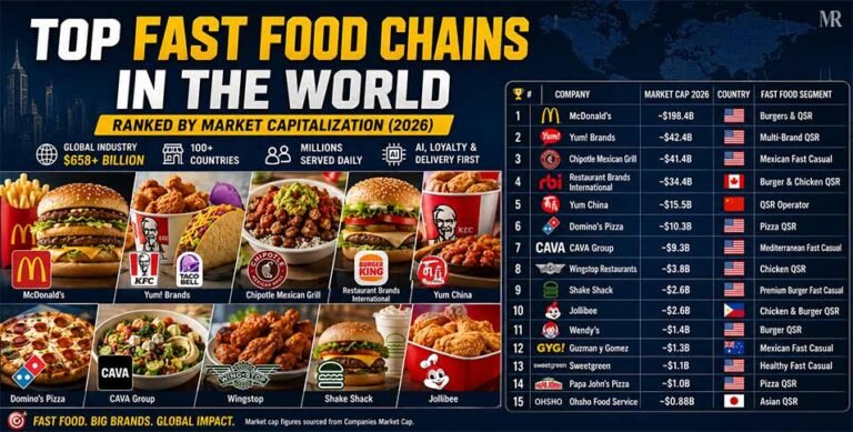 Top Fast Food Chains In The World
