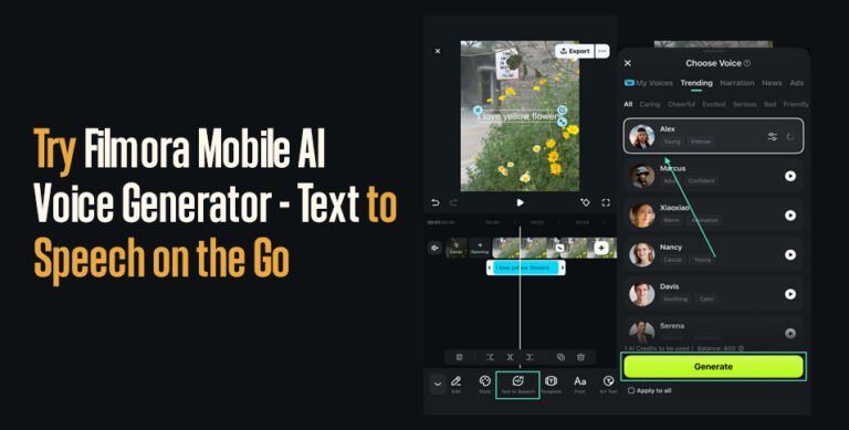Filmora AI Voice Generator