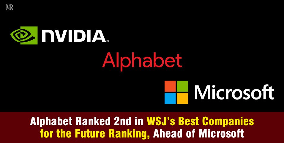 Alphabet Ranked 2nd in WSJ’s Best Companies for the Future Ranking, Ahead of Microsoft