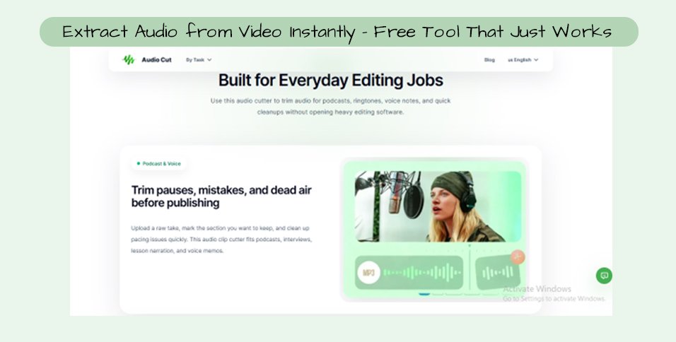 Extract Audio from Video