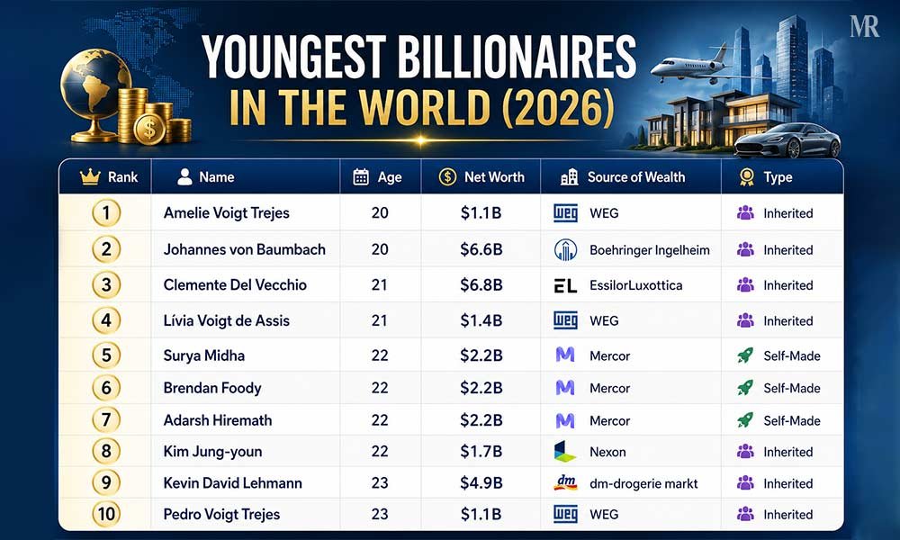 List of the Top 10 Youngest Billionaires in the World List of the Top 10 Youngest Billionaires in the World