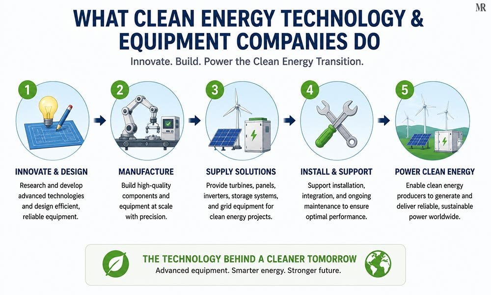 List of Top Clean Energy Technology & Equipment Companies