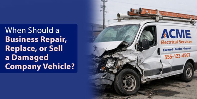 Damaged Company Vehicle