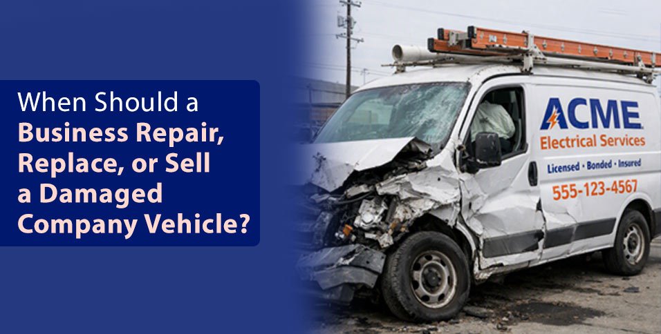 Damaged Company Vehicle