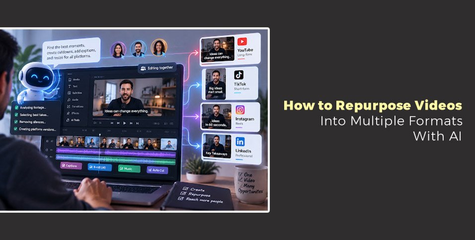 How to Repurpose Videos Into Multiple Formats With AI