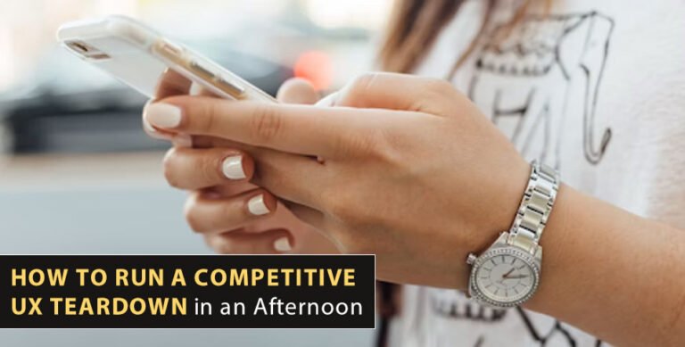 Competitive UX Teardown