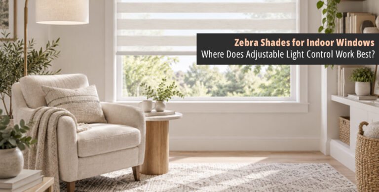 Zebra Shades for Indoor Windows